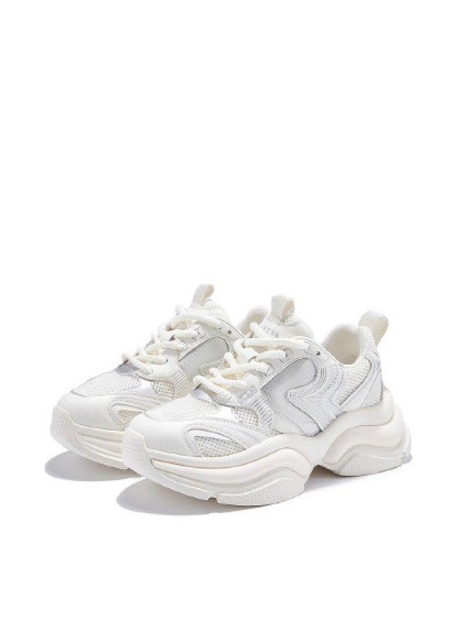 SAFIYA Saturday's Dad Shoes For Women, All-match Mesh Breathable Fashion Trend Thick Sole Height Increasing Casual Shoes - Image 1