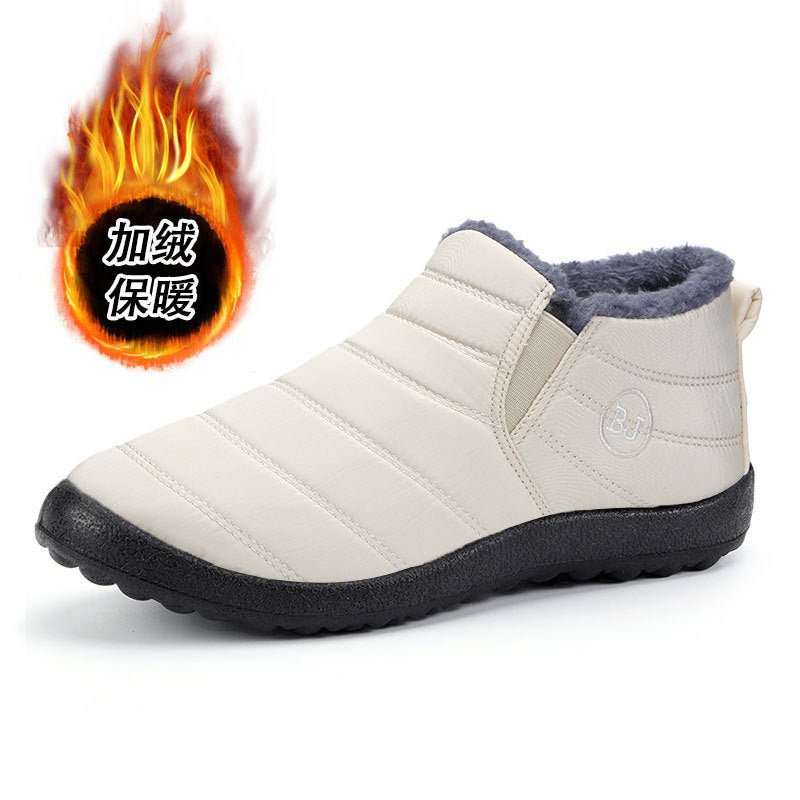 Cross-border Large Size Cotton Boots Winter Fleece-lined Thickened Fashion Snow Boots for Men and Women Couple Waterproof Non-slip Foreign Trade Cotton Shoes for Women - Image 1