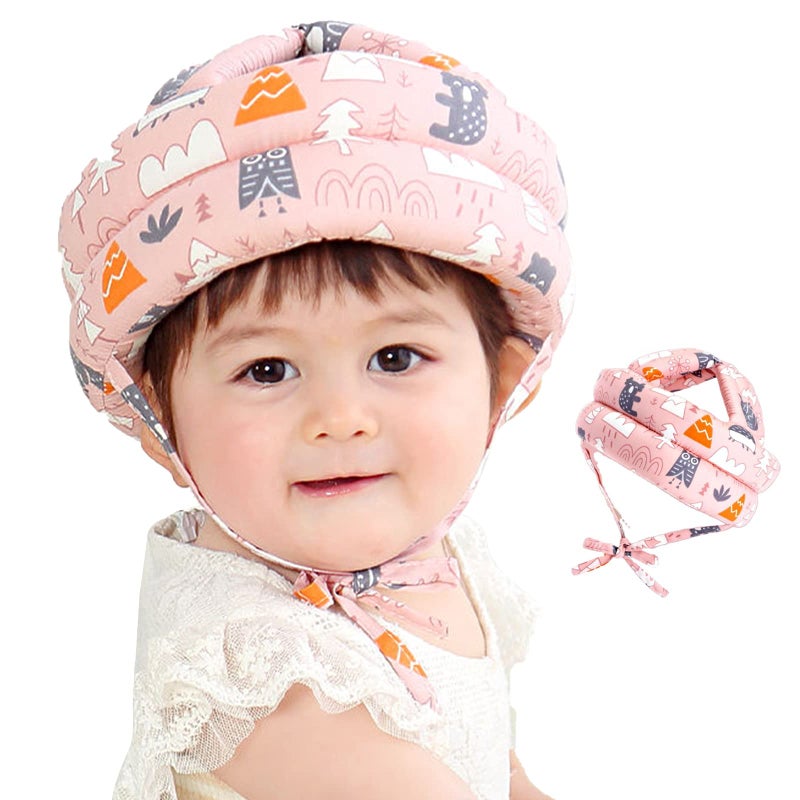 LdawyDE Baby Helmet Protector Head Baby Safety Helmet Adjustable Harness Head Protector without Bumps Head Cushion Safety Helmet - Image 1