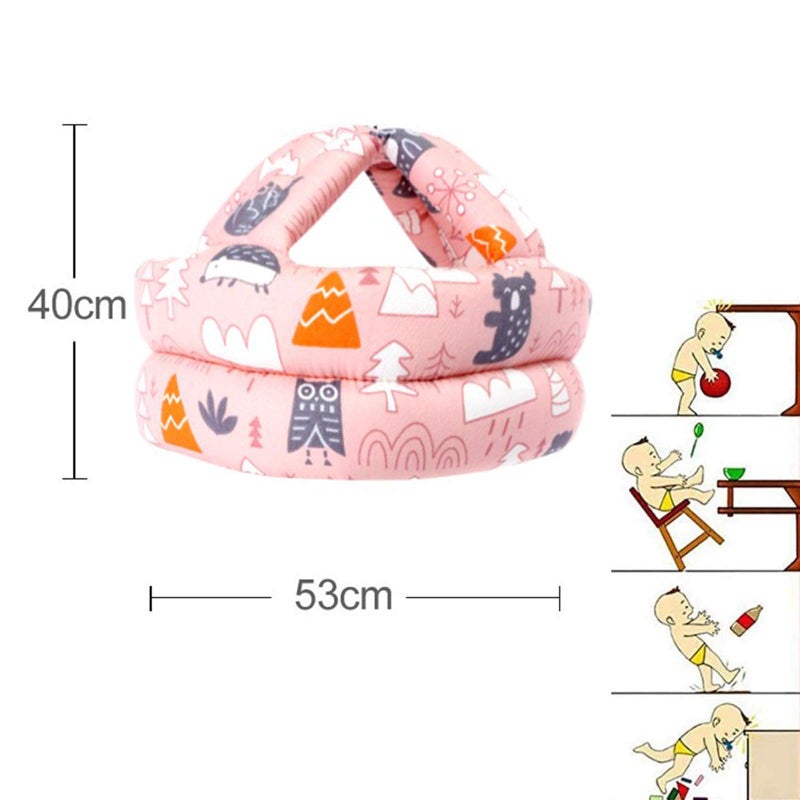 LdawyDE Baby Helmet Protector Head Baby Safety Helmet Adjustable Harness Head Protector without Bumps Head Cushion Safety Helmet - Image 4