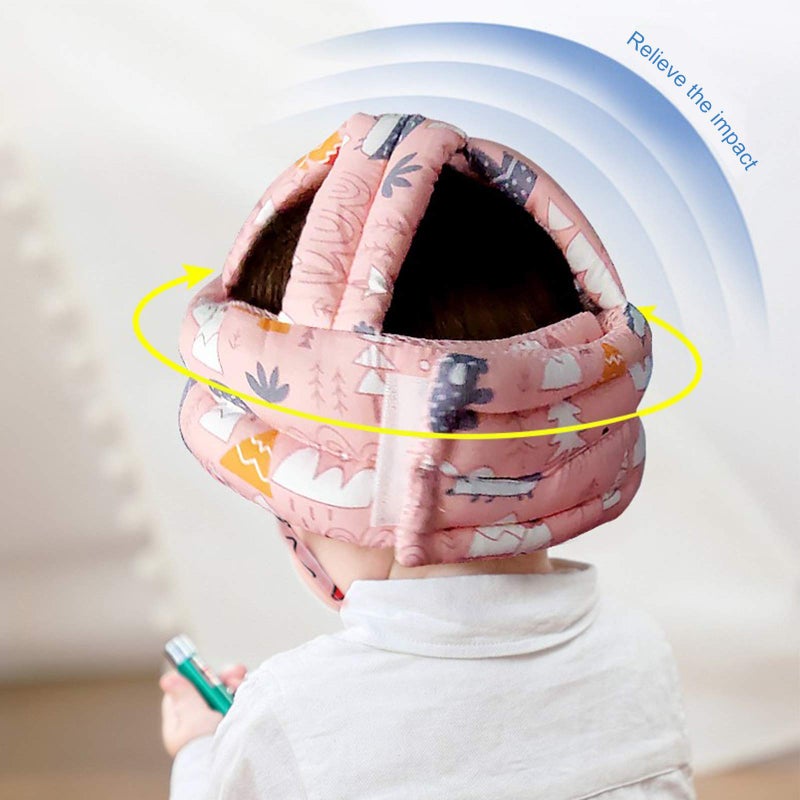 LdawyDE Baby Helmet Protector Head Baby Safety Helmet Adjustable Harness Head Protector without Bumps Head Cushion Safety Helmet - Image 3