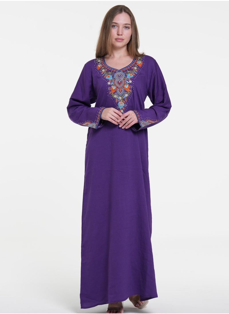 AL BENT AL SHARQIEH women jalabiya , arabian traditional dress 