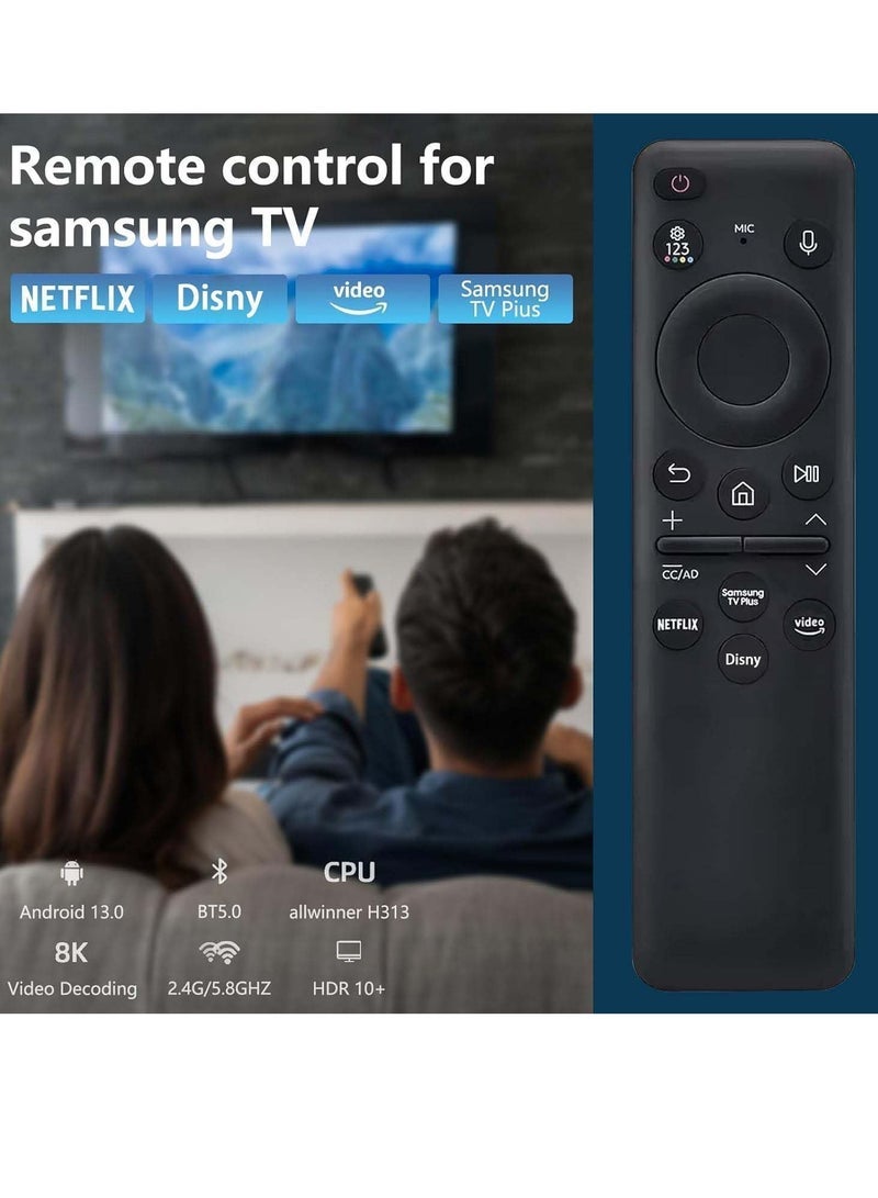 PopZa 2023 New Remotes Original for BN59-01432A with Voice Control – Compatible with Samsung Neo QLED 8K HDR Smart TVs | Solar Charging Remote for 2023 Models | Universal Smart Remote with Voice Activation – No Batteries Needed, Eco-Friendly Design - Image 5