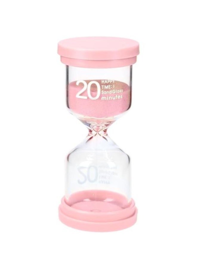 Sand Timer for Room Decoration, Mental Focus, and Precise Time Tracking, Ideal for Coffee Tables, Book Displays, and Festive Events with Random Color Sand Pink (model 1-20 minute)
