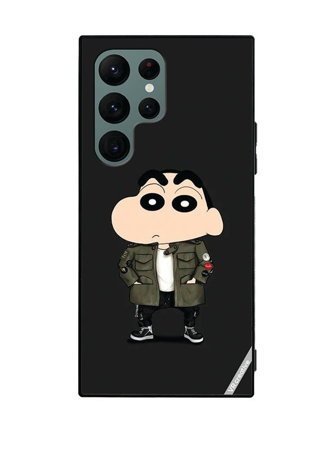 VR CREATIVE Protective Case Cover For Samsung Galaxy S22 Ultra 5G Shinchan Design Multicolour - Image 1