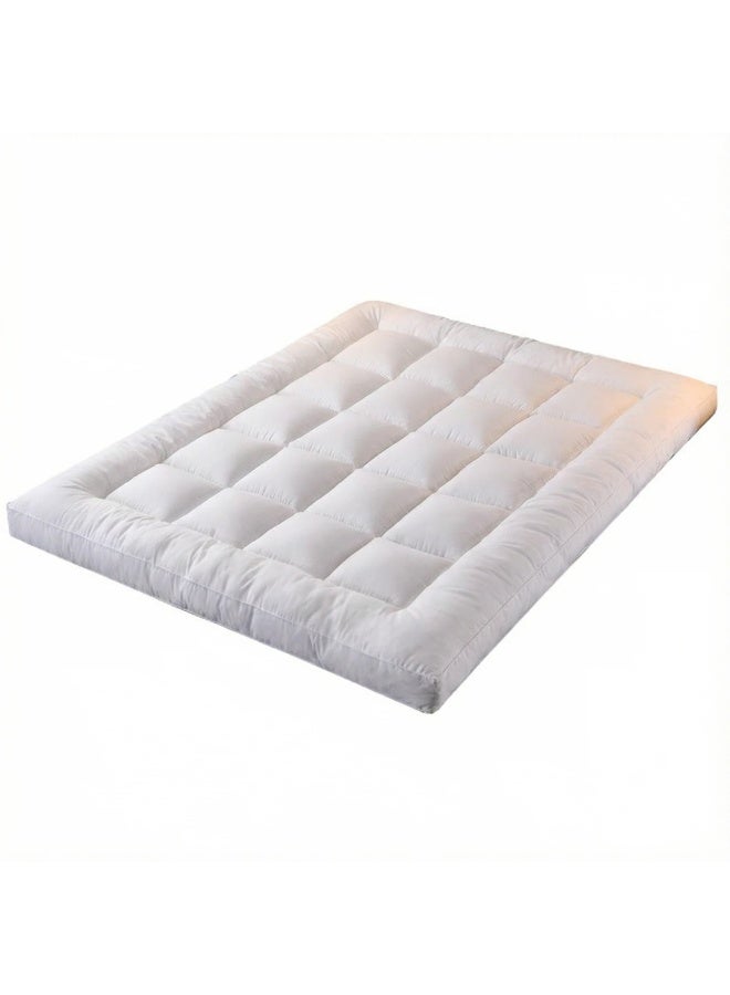 Y&D Premium Hotel Mattress Topper with Elastic Bands, Super Soft Microfiber Fabric, Soft Down Alternative Filling, 10 cm Thickness - Image 2