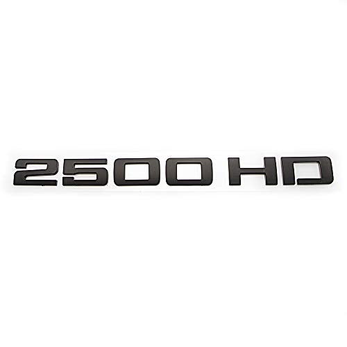 CARRUN 2Pcs 2500 HD Emblems Premium Car 3D Nameplate for 2500HD (Black) - Image 2