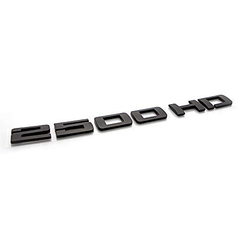 CARRUN 2Pcs 2500 HD Emblems Premium Car 3D Nameplate for 2500HD (Black) - Image 4