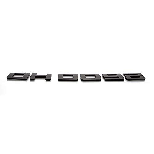 CARRUN 2Pcs 2500 HD Emblems Premium Car 3D Nameplate for 2500HD (Black) - Image 3