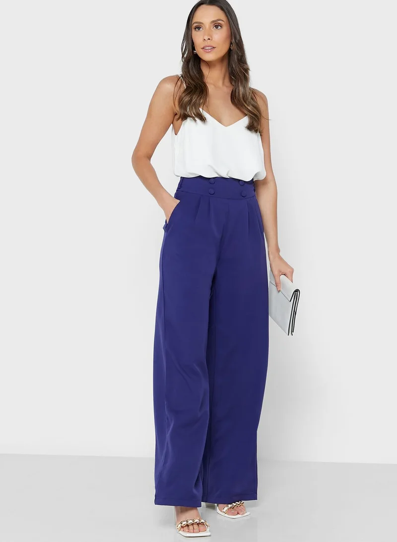 ELLA Button Detail Pants
