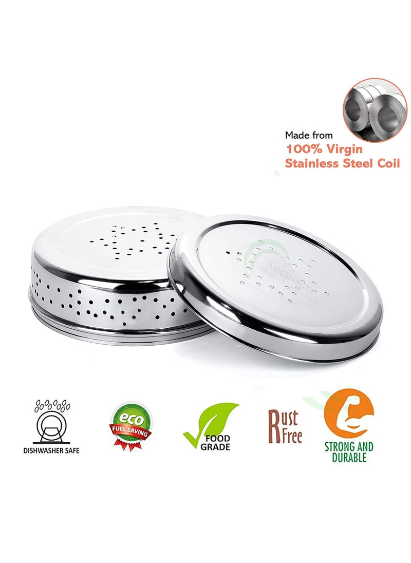 Saubhagya SAUBHAGYA Stainless Steel Coriander Box with HolesDhaniya DibbaStorage Container for Sprouts Chilies Coriander 650ml Medium  - Image 2