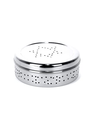 SAUBHAGYA Stainless Steel Coriander Box with HolesDhaniya DibbaStorage Container for Sprouts Chilies Coriander 650ml Medium - pzsku/Z3A57BFF7B6A1928A8BC7Z/45/1748264164/9c673a22-469f-40a9-b57f-1731798d3c33