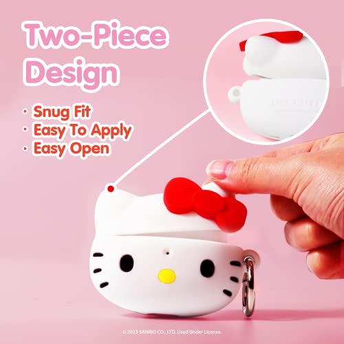 iFace Hello Kitty and Friends Cute Case [ Compatible with AirPods Pro 2 ] - Kawaii Silicone Protective Cover [Carabiner Clip Included] [Wireless Charging Compatible] – Hello Kitty - Image 5
