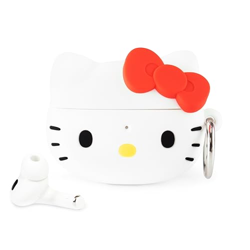 iFace Hello Kitty and Friends Cute Case [ Compatible with AirPods Pro 2 ] - Kawaii Silicone Protective Cover [Carabiner Clip Included] [Wireless Charging Compatible] – Hello Kitty - Image 1