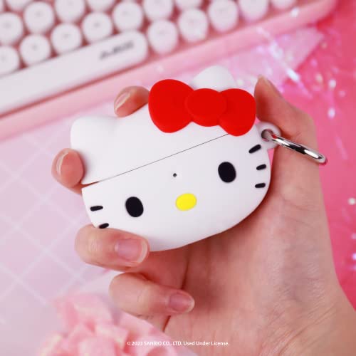 iFace Hello Kitty and Friends Cute Case [ Compatible with AirPods Pro 2 ] - Kawaii Silicone Protective Cover [Carabiner Clip Included] [Wireless Charging Compatible] – Hello Kitty - Image 3