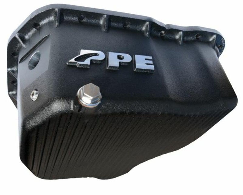 PPE HighCapacity Aluminum Deep Engine Oil Pan Black 114052120 Compatible with 20112016 ChevyGMC 66L LML Duramax Diesel