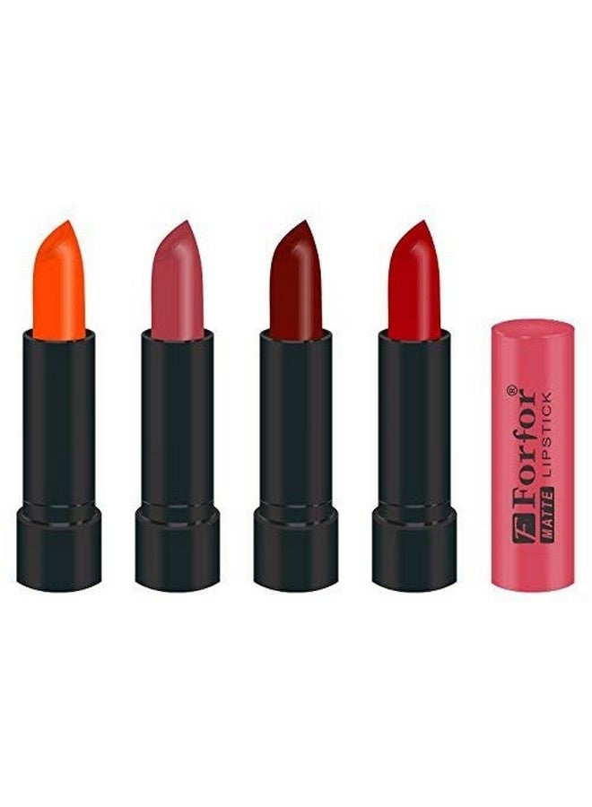 فور فور مجموعة أحمر الشفاه فورفور ستايلش متعددة الألوان (مجموعة من 4 قطع) - Image 1