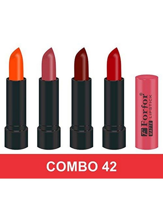 فور فور مجموعة أحمر الشفاه فورفور ستايلش متعددة الألوان (مجموعة من 4 قطع) - Image 2