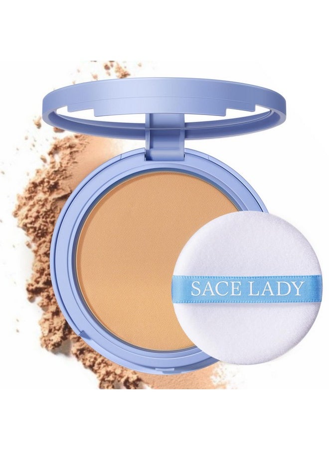 SACE LADY - Face Powder Waterproof Sets Makeup, Controls Shine, Smooth Fine Lines For Flawless Lightweight Finish, Long Lasting Matte Compact Setting Powder Cosmetics Cruelty-Free, 0.35Oz (#03) - Image 1