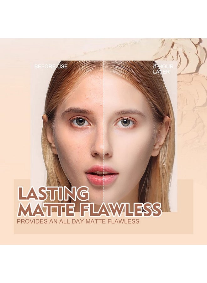 SACE LADY - Face Powder Waterproof Sets Makeup, Controls Shine, Smooth Fine Lines For Flawless Lightweight Finish, Long Lasting Matte Compact Setting Powder Cosmetics Cruelty-Free, 0.35Oz (#03) - Image 1