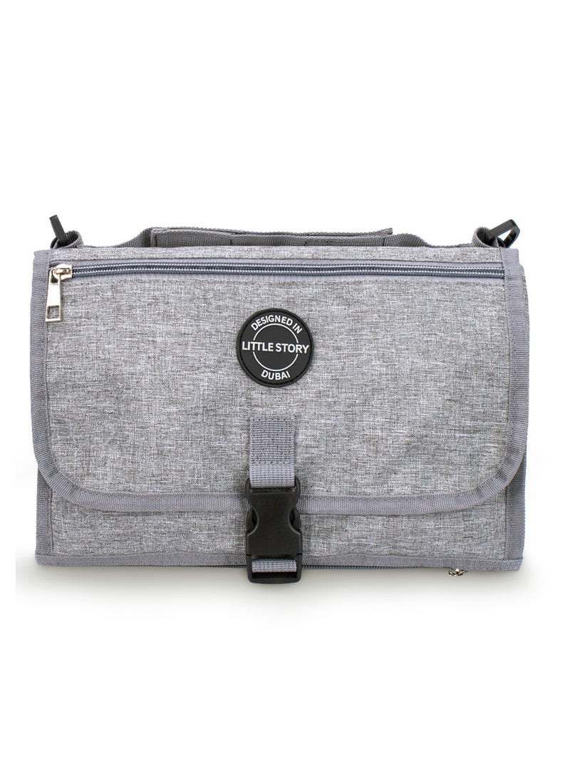 Little Story - Diaper Changing Station Kit - Grey - Image 1