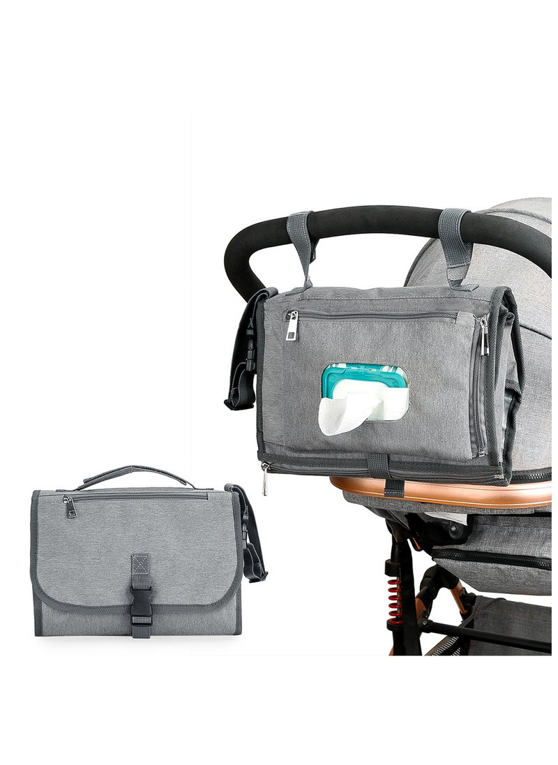 Little Story - Diaper Changing Station Kit - Grey - Image 1