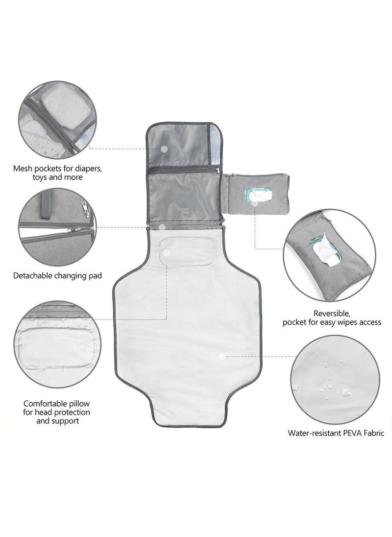 Little Story - Diaper Changing Station Kit - Grey - Image 1