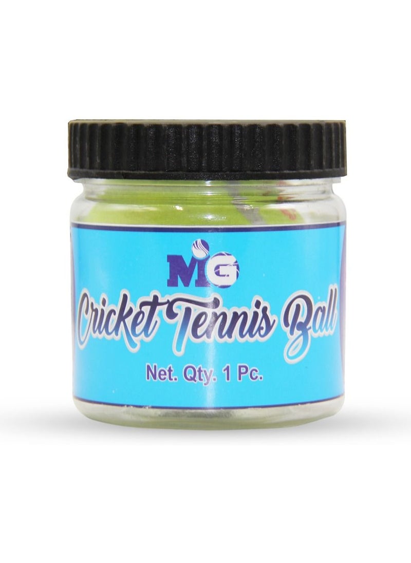 MG Cricket Tennis Ball with Jar 1 SET OF 2 PCS-YELLOW  - Image 2
