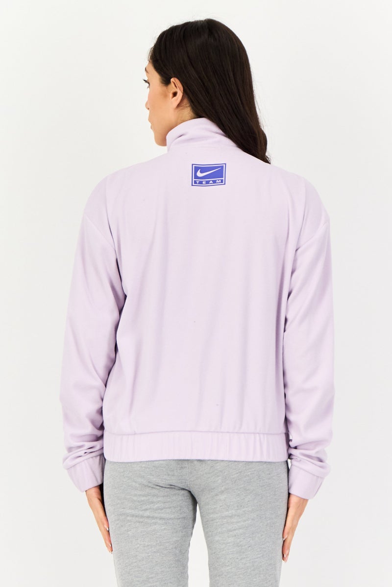 Nike جاكيت رياضي نسائي بأكمام طويلة مناسب للجري، بنفسجي - Image 3