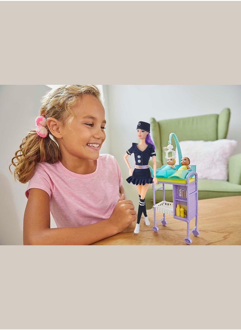 MaBaby - Adorable Baby Doll  Fashion Doll Perfect for Kids Light violet Hair，Bags and shoes - Image 1