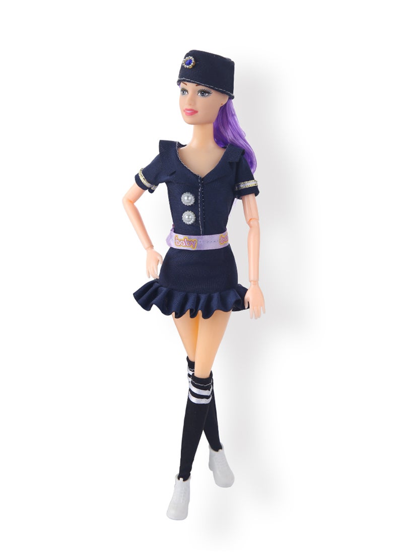 MaBaby - Adorable Baby Doll  Fashion Doll Perfect for Kids Light violet Hair，Bags and shoes - Image 1
