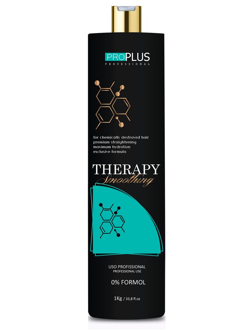 Pro Plus Professional - Brazilian Protein Therapy For Hair Treatment And Smoothing Free Formaldehyde 1000ml - Image 1