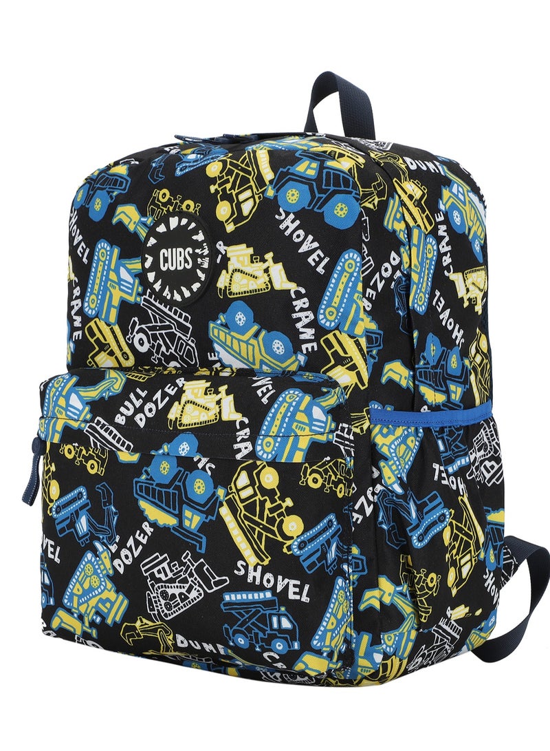 CUBS Cranes Print Waterproof Kids 28L Backpack with zip closure Ideal for 6-12 years age group, Compatible with 15" Laptop - Image 2