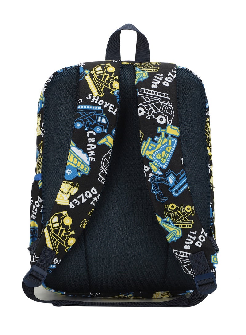 CUBS Cranes Print Waterproof Kids 28L Backpack with zip closure Ideal for 6-12 years age group, Compatible with 15" Laptop - Image 3