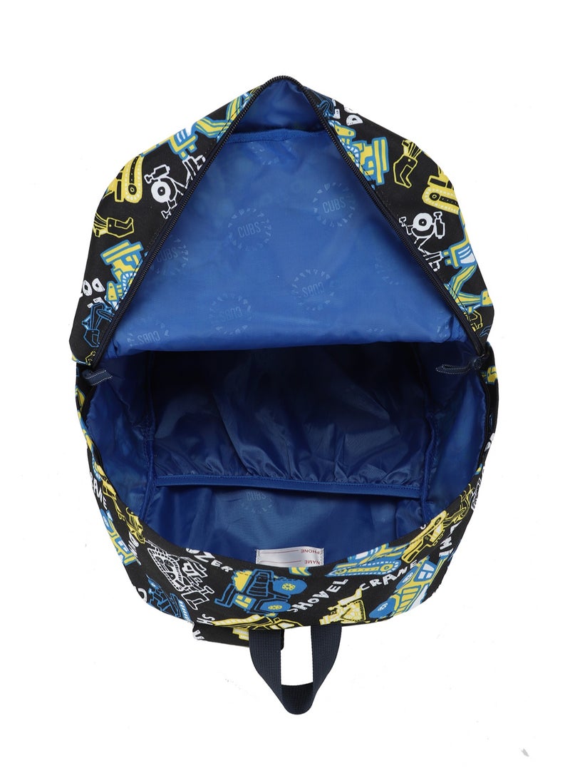 CUBS Cranes Print Waterproof Kids 28L Backpack with zip closure Ideal for 6-12 years age group, Compatible with 15" Laptop - Image 4