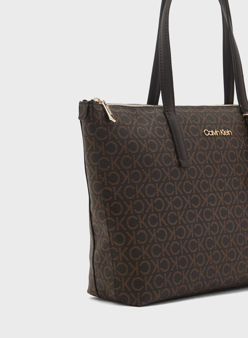 CALVIN KLEIN Monogram Medium Shopper Bag