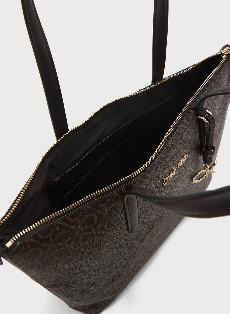 CALVIN KLEIN Monogram Medium Shopper Bag