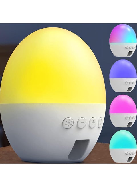 Noise Machine, Sound Machine with RGB Night Light for Baby & Adults Sleep