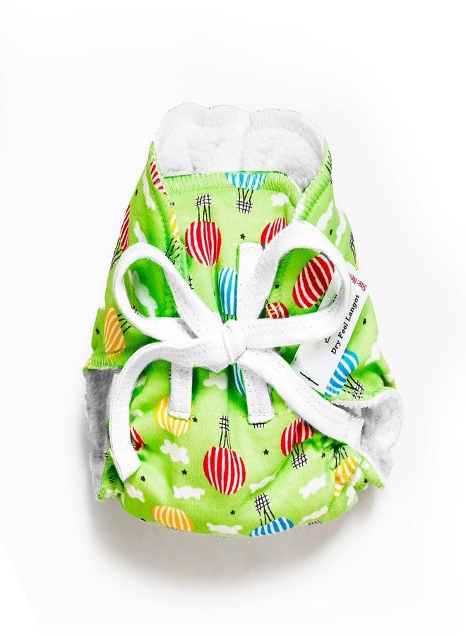 سوبربوتمز حفاضات SuperBottoms Dry Feel Padded Langot - عبوة من قطعة واحدة - حفاضات قطنية | حفاضات قماشية | حفاضات لانغو مزودة بأربطة مطاطية لطيفة وطبقة SuperDryFeel في الأعلى (مجموعة Day Dreamer، مقاس 0 (يناسب الأطفال من 0 إلى 5 كجم)) - Image 1