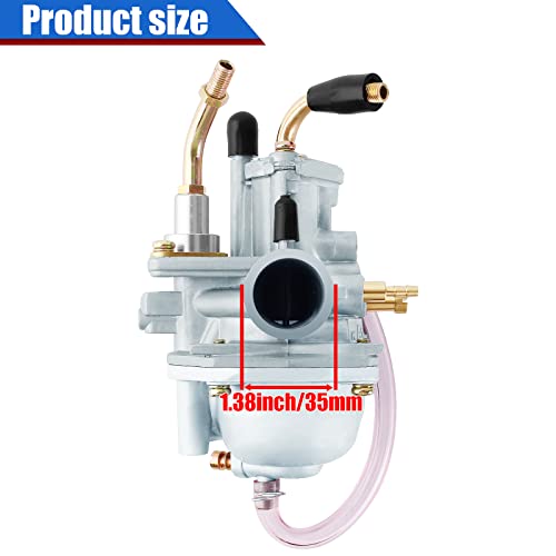 YOFMOO Carburetor Compatible with Polaris Predator Scrambler Sportsman 50 90 E-TON Eton Viper AXL50 RXL50 RXL70 TXL50 Beamer R2 2-Stroke Yamaha Jog 100 90cc 100cc 4DM - Image 3