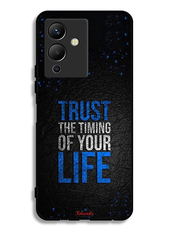Tolwak - Infinix Note 12 Pro 5G Protective Case Cover Trust The Timing Of Your Life - Image 1