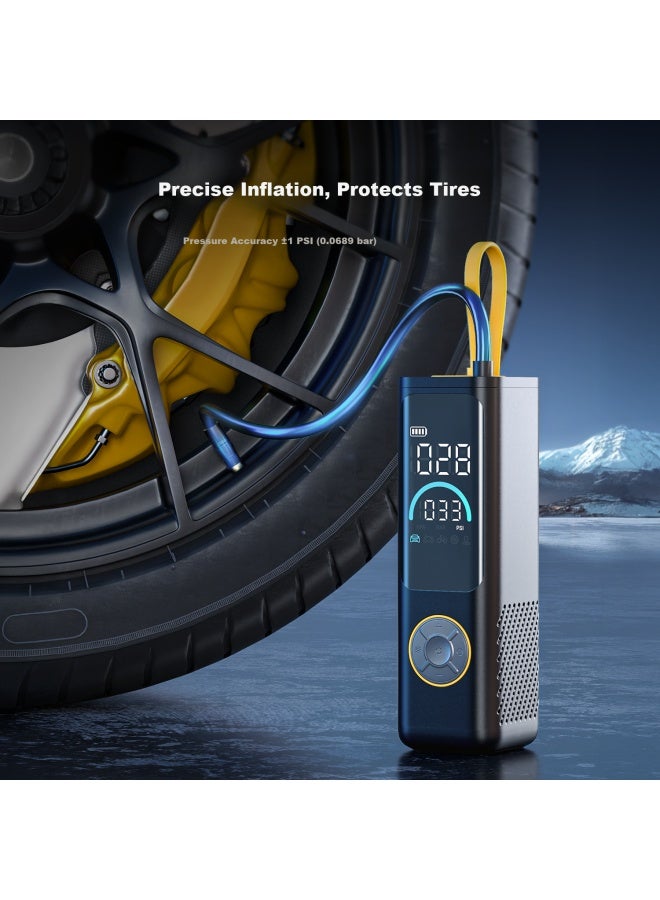 Fanttik X9 Apex Lithium Battery Inflator Wireless Car Electric Smart Outdoor Pre-set Tire Pressure Night Light - Image 5