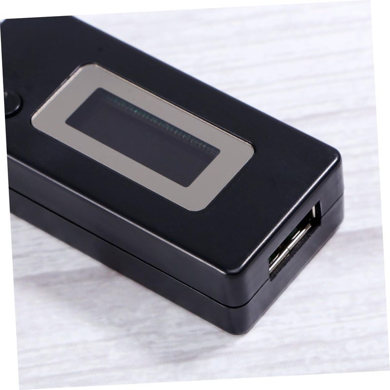 USB Voltage Tester LCD Backlit Display Portable for Power Bank Monitoring Black - Image 5