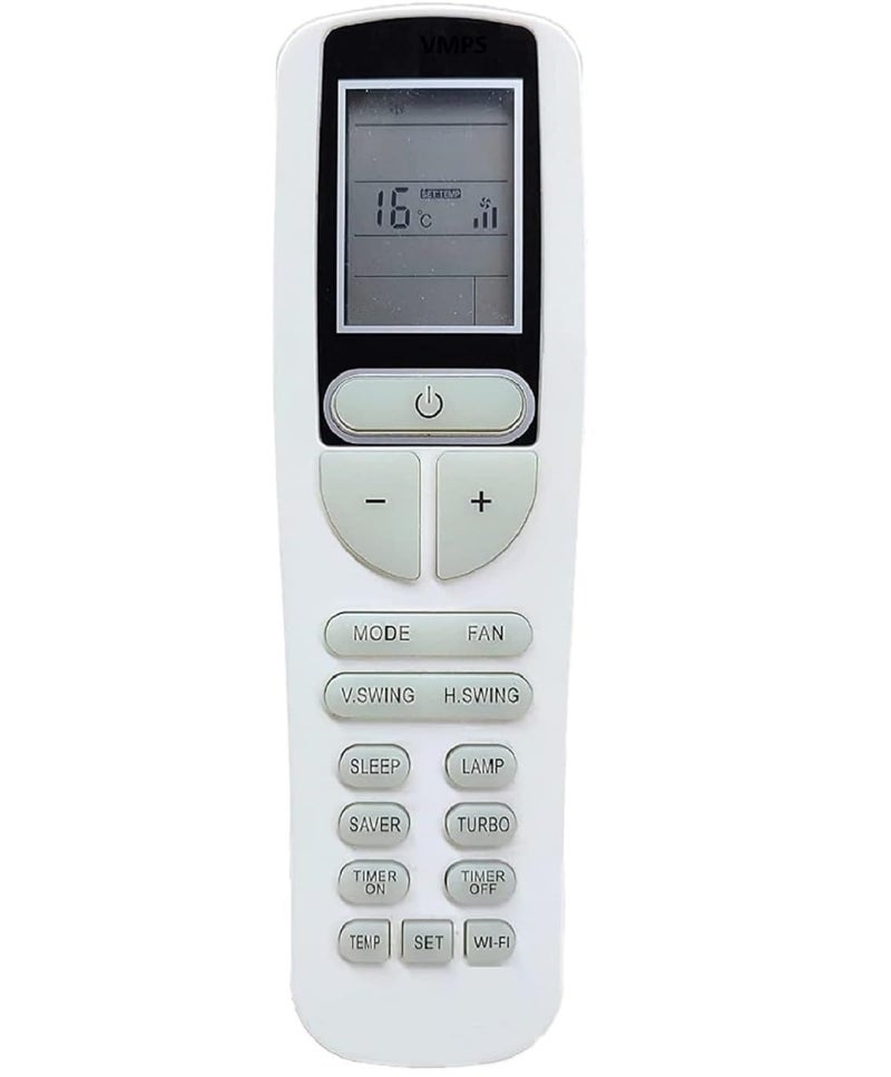 SIWAN جهاز تحكم عن بعد مكيف هواء مع ضمان 2 سنوات متوافق مع مكيفات فولطاس سبليت/نافذة مع زر واي فاي، V Swing H Swing مصباح النوم وظيفة توربو (زر) (SAC_185V_JZJ أبيض) يرجى مطابقة جهاز التحكم القديم الخاص بك. - Image 2