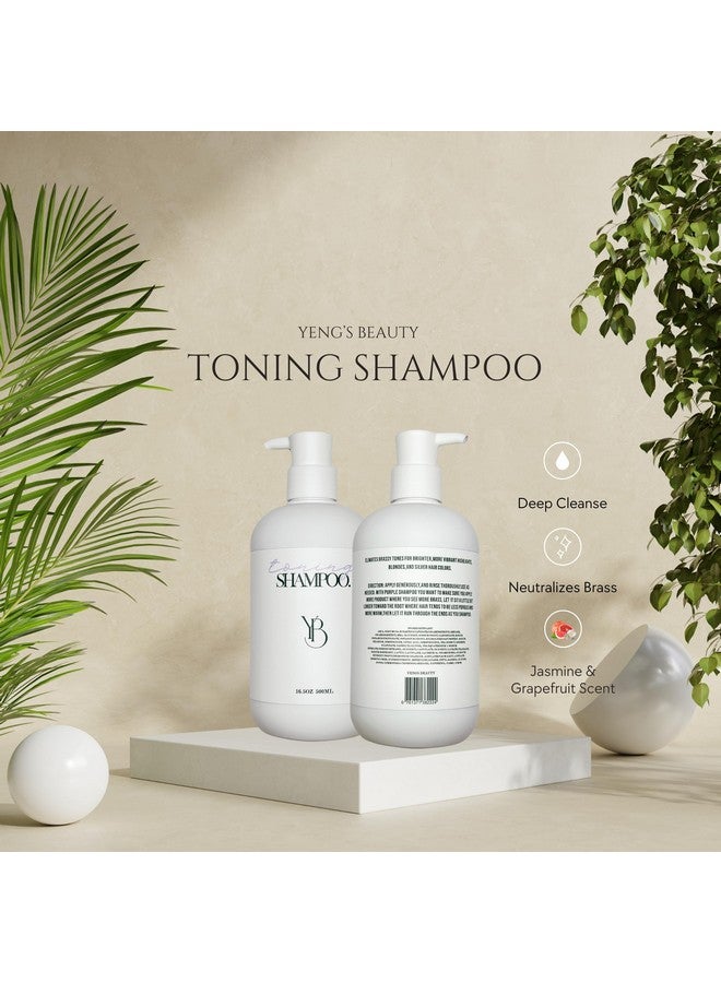 Yeng'S Beauty Purple Toning Shampoo | Neutralized Yellow, Brassy Tones | For Blondes, Silver, Gray Hair - Image 3