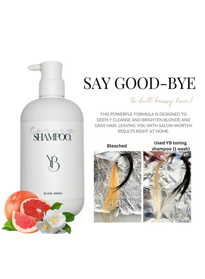 Yeng'S Beauty Purple Toning Shampoo | Neutralized Yellow, Brassy Tones | For Blondes, Silver, Gray Hair - Image 2