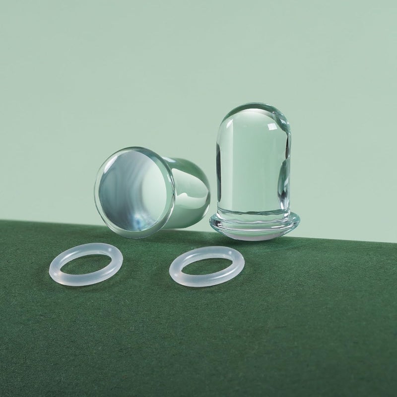TBOSEN 14 PCS/8 PCS Precise Dimensions Glass Set O-Ring Ear Plugs Aftercare Balm Wax Tunnels Gauges Stretcher Piercings Kit - Image 5