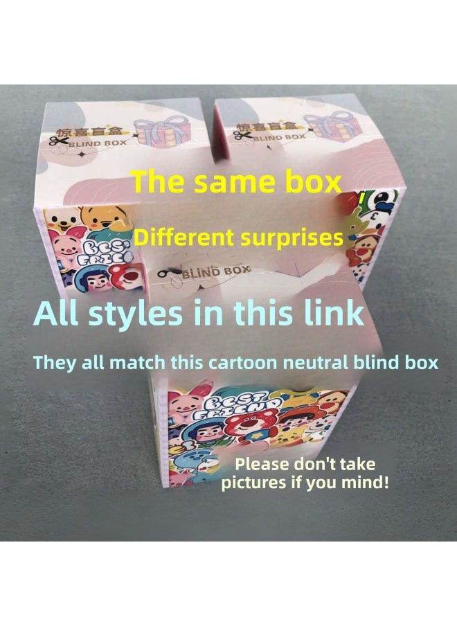Generic - 7 Disney Strawberry Bear Stiffy Mickey Mouse Eternal Flower Modeling Blind Box Gashapon Doll Hand-made Toy-Color:6 Three-eyed Children (please Take A Multiple Of 6, Send A Complete Set Of 6 Directly) Do Not Ship - Image 1