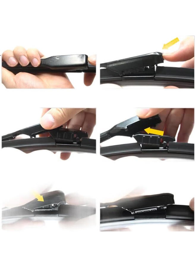 Goodyear Bmw X2 Windshield Wipers, Boneless Rubber Strips, Original Equipment, Silent Car Wiper Blades, 24/20, 1 Pair - Image 2