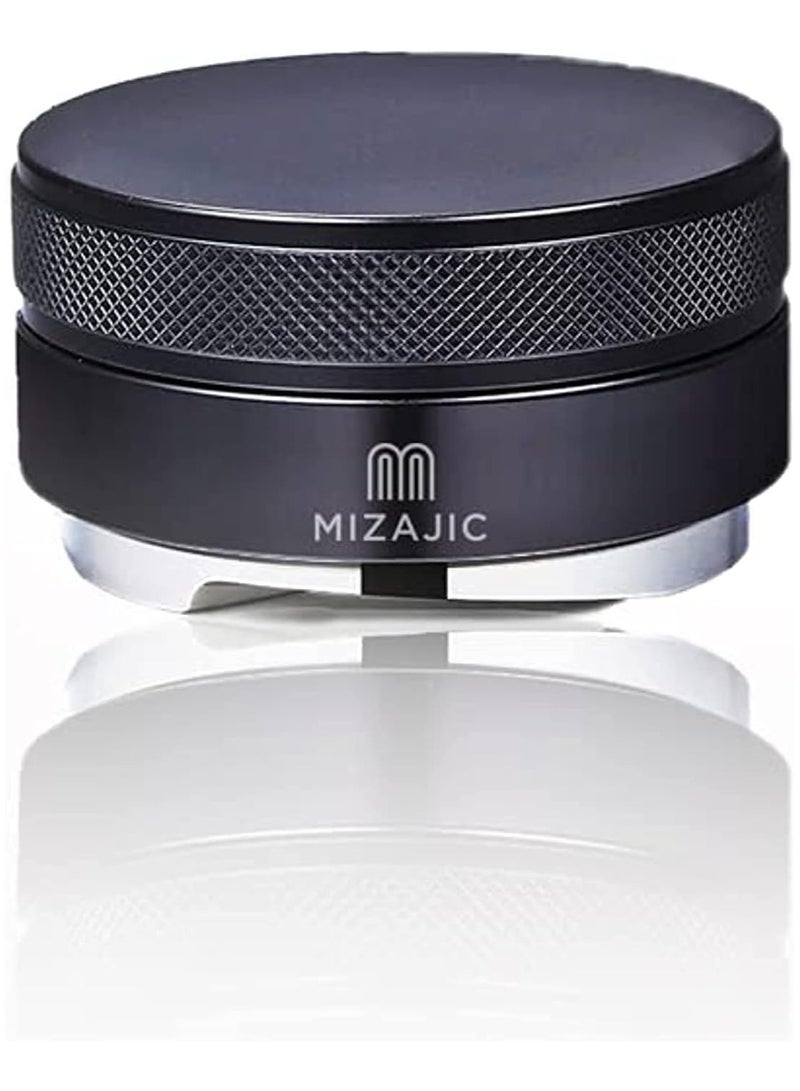 MIZAJIC 51mm Coffee Tamper Distributor Stainless Steel Powder Leveler with 3 Angled Slopes Base and Anti-Slip Adjustable Handle fit to 51mm Portafilters  - Image 1